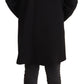 Chic Double Breasted Black Coat