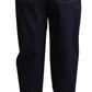 Elegant Embellished High-Waist Denim