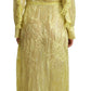 Sunshine Silk Blend Maxi Dress - Long Sleeves & Plunge