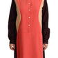 Chic Multicolor Shift Dress with Collared Neck