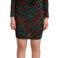 Elegant Silk Jersey Leopard Wrap Dress