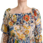 Majolica Print Silk Maxi Dress