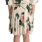 Elegant Stretch Silk Pleated Rose Dress