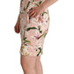 Floral Lilies Print Mini Dress