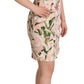 Floral Lilies Print Mini Dress