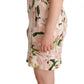 Floral Lilies Print Mini Dress