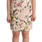 Floral Lilies Print Mini Dress