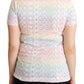 Chic White Logo Cotton Crewneck Tee