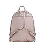 Jaycee Large Dark Powder Blush PVC Zip Pocket Backpack Bookbag