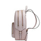 Jaycee Large Dark Powder Blush PVC Zip Pocket Backpack Bookbag