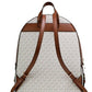 Jaycee Large Vanilla PVC Leather Zip Pocket Backpack Bag Bookbag