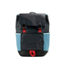 Large Midnight Colorblock Smooth Leather Track Backpack Book Bag