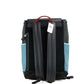 Large Midnight Colorblock Smooth Leather Track Backpack Book Bag