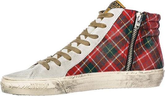Red Leather Women Sneaker