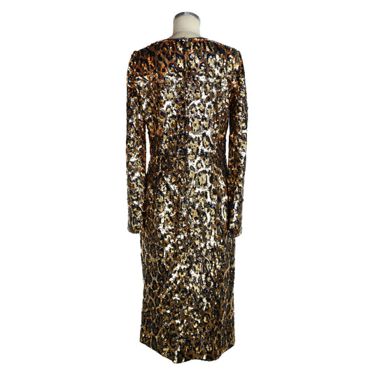 Brown Polyester Women Dress