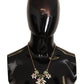 Elegant Gold Plated Charms Crystal Necklace