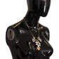 Elegant Gold Plated Charms Crystal Necklace