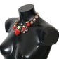 Elegant Strawberry Charm Crystal Necklace