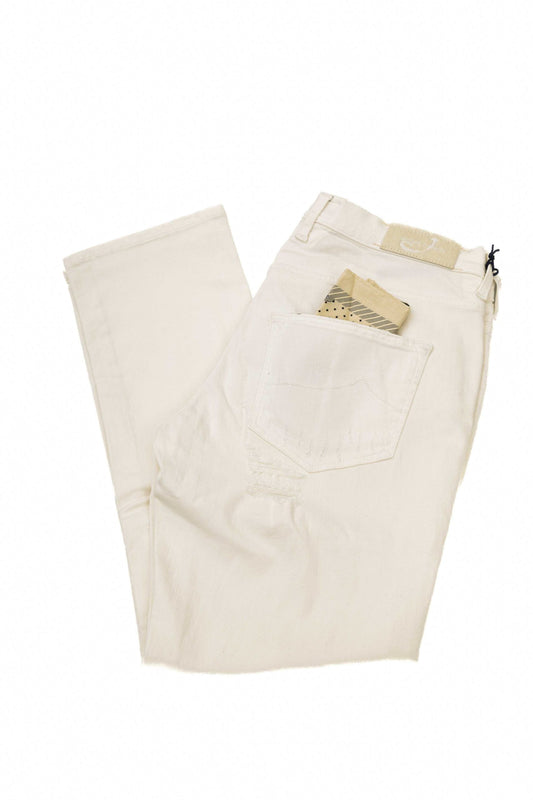 White Cotton Women Jeans