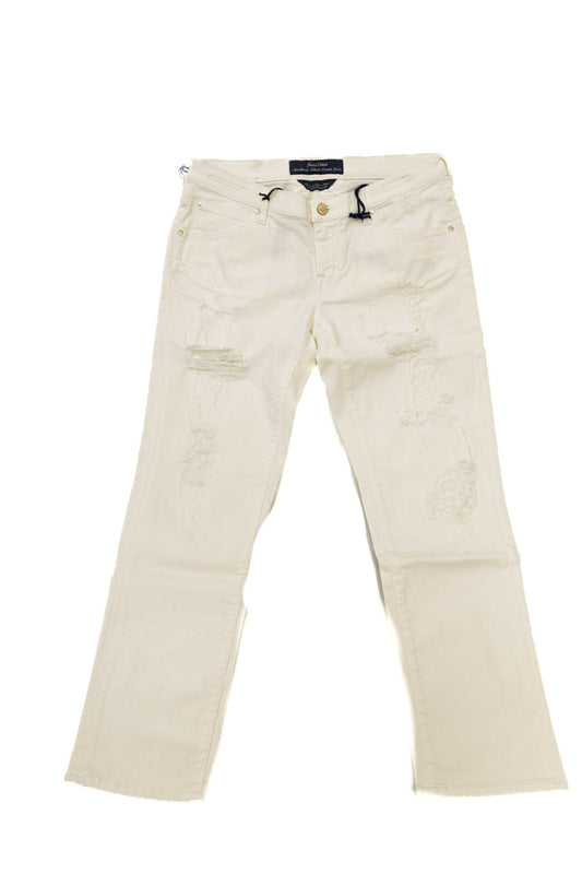 White Cotton Women Jeans