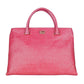 Pink Vitello Leather Women Handbag