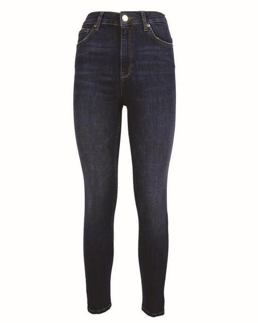 Blue Cotton Women Jeans