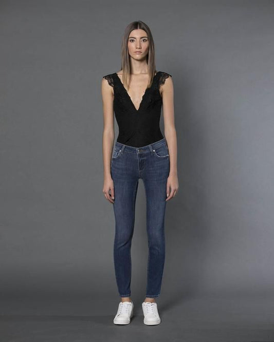 Blue Cotton Women's Slim Jeans
