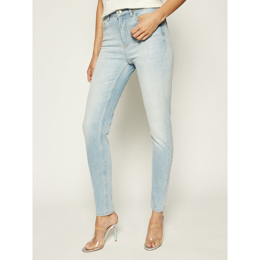 Light Blue Cotton Women's Jean