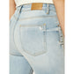 Light Blue Cotton Women's Jean