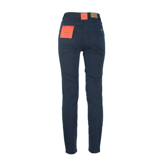 High-Waist Slim Fit Dark Navy Jeans