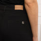 Black Cotton Women's Slim Jean