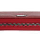 Elegant Red Leather Continental Wallet