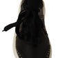 Chic Black Lace-Up Leather Sneakers