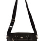 Sleek Black Leather Messenger Bag
