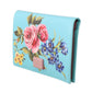 Elegant Floral Leather Cardholder Wallet