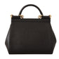 Sicilian Elegance Medium Leather Shoulder Bag