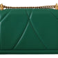 Devotion Leather Shoulder Purse in Lush Green