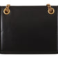 Elegant Black Leather Devotion Shoulder Bag