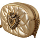 Gold Devotion Leather Shoulder Bag