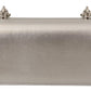 Elegant Silver Leather Phone Purse