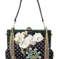 Elegant Floral & Polka Dot Evening Clutch