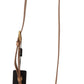 Elegant Beige Leather Shoulder Bag with Gold Detailing