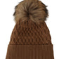 Italian Chic Camel Knit Beanie Hat