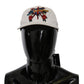 Elegant Embroidered White Baseball Cap