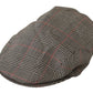 Elegant Tartan Newsboy Cap in Virgin Wool