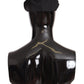 Elegant Black Newsboy Cabbie Cap