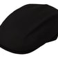 Elegant Black Newsboy Cabbie Cap