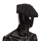 Elegant Black Newsboy Cabbie Cap