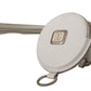 Elegant White Leather Coin Purse with Strap