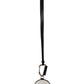 Chic Black and White Leather Coin Purse
